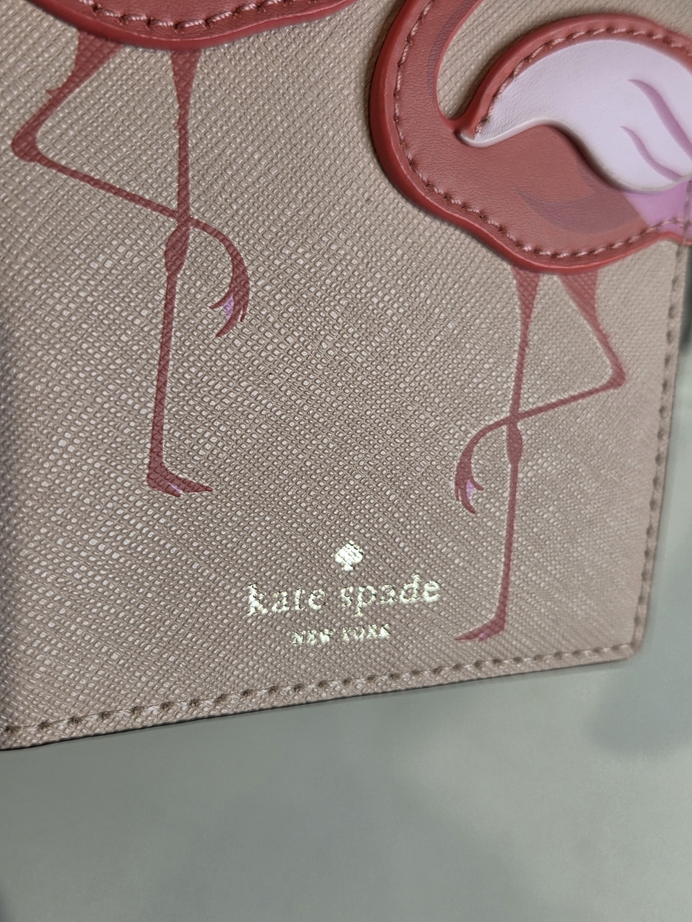 Kate Spade Flamingo By The Pool Passport Holder - Picture 2 of 6